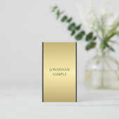 Moderne zwarte goudprocessor, beste visitekaartje (Staand voorkant)