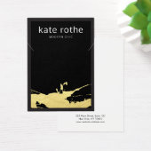 Moderne zwarte goudspatter-Ketting Visitekaartje (Bureau)