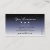 Moderne zwarte gradiënt - groene juwelen visitekaartje (Achterkant)