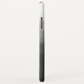 Moderne zwarte gradiënt ombre gepersonaliseerd Case-Mate iPhone case (Achterkant/rechts)