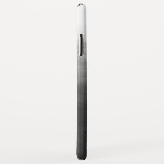 Moderne zwarte gradiënt ombre gepersonaliseerd Case-Mate iPhone case (Achterkant/rechts)