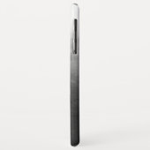 Moderne zwarte gradiënt ombre gepersonaliseerd Case-Mate iPhone case (Achterkant/links)