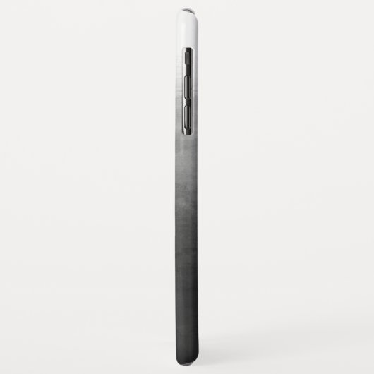 Moderne zwarte gradiënt ombre gepersonaliseerd Case-Mate iPhone case (Achterkant/links)