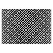 Moderne zwarte grijze lint snijplank (Voorkant)