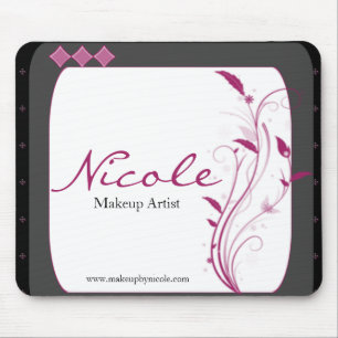 Moderne zwarte grijze roze, hoge stijl muismat