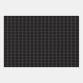 Moderne zwarte, grijze, stijlvolle, minimale puntr inpakpapier vel (Voorkant 3)