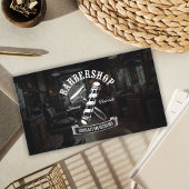 Moderne zwarte haar styliste kapperszaak klantenkaartje