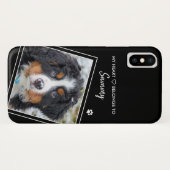 Moderne Zwarte Hond Foto Case-Mate iPhone Case (Achterkant (horizontaal))