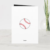 Moderne Zwarte Honkbal Dank je Coach Fotokaart Bedankkaart (Achterkant)