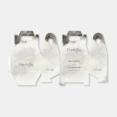 Moderne zwarte inkt gouden islamitische bruiloft D Bedankdoosjes (Uitgevouwen)