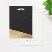 Moderne zwarte juwelen die Kaart verdienen (Bureau)