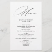 Moderne zwarte kalligrafie Eenvoudig minimalistisc (Voorkant)