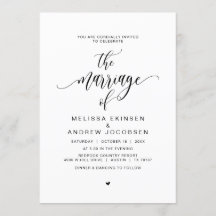 Moderne zwarte kalligrafie, huwelijk