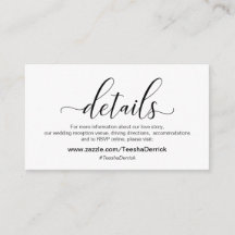 Moderne zwarte kalligrafie, huwelijksgegevens