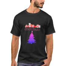moderne zwarte kerst T-shirt!