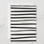 Moderne Zwarte Kerstwinter bruiloft Kaart (Achterkant)