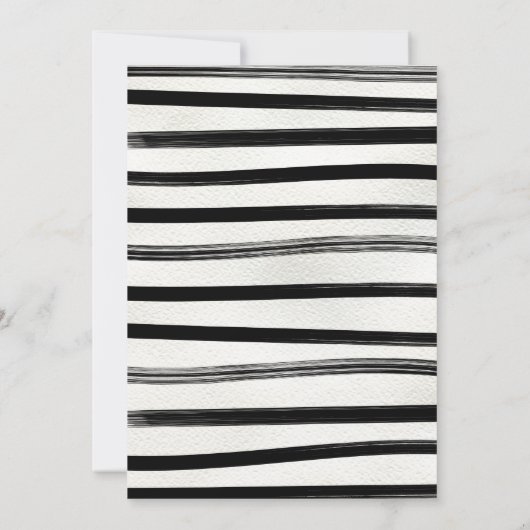 Moderne Zwarte Kerstwinter bruiloft Kaart (Achterkant)