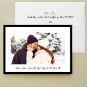 Moderne Zwarte Kleine Boog Foto Sla Deze Dag Op Save The Date