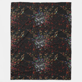 Moderne zwarte kleuren Mosaic Gifts CricketDiane Fleece Deken