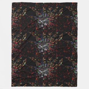 Moderne zwarte kleuren Mosaic Gifts CricketDiane Fleece Deken
