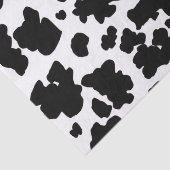 Moderne zwarte Koe Huidtextiel Dierafdrukken Tissuepapier (Detail)