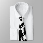 Moderne zwarte Koe Skin Animal Print Stropdas<br><div class="desc">Klassieke en trendy zwart-witte koe huidvlekken ontwerpen huisdecoratie en geschenken. Koe spots Animal Print</div>