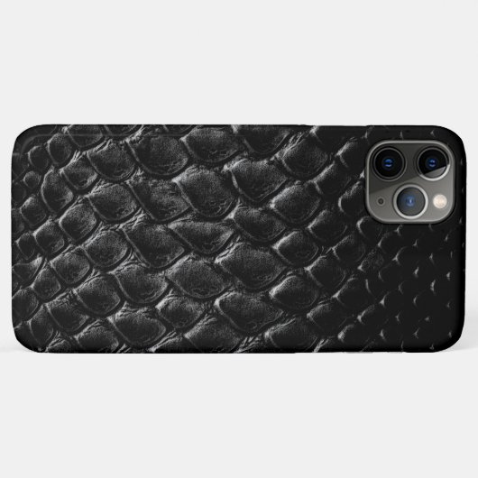 Moderne Zwarte Krokodil Case-Mate iPhone Case (Achterkant (horizontaal))