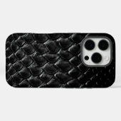 Moderne Zwarte Krokodil Case-Mate iPhone Case (Achterkant (horizontaal))