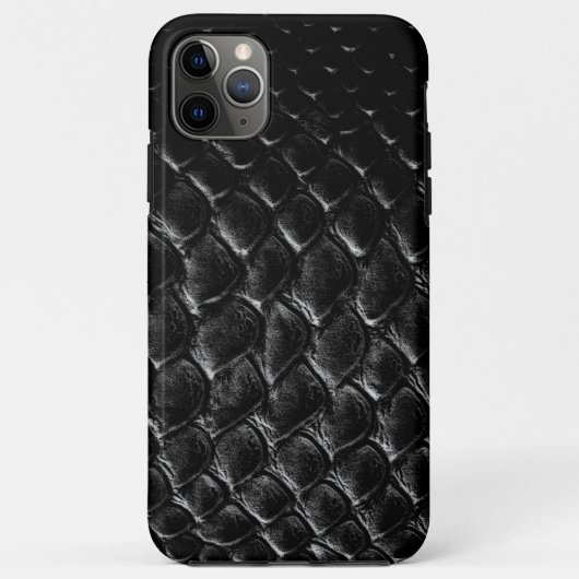 Moderne Zwarte Krokodil Case-Mate iPhone Case (Achterkant)
