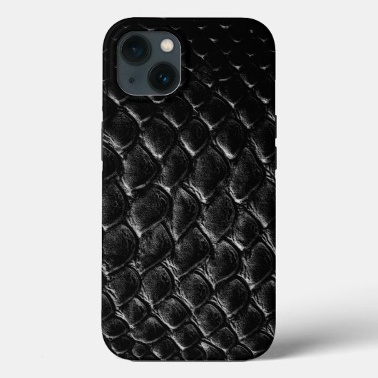 Moderne Zwarte Krokodil Case-Mate iPhone Case (Achterkant)