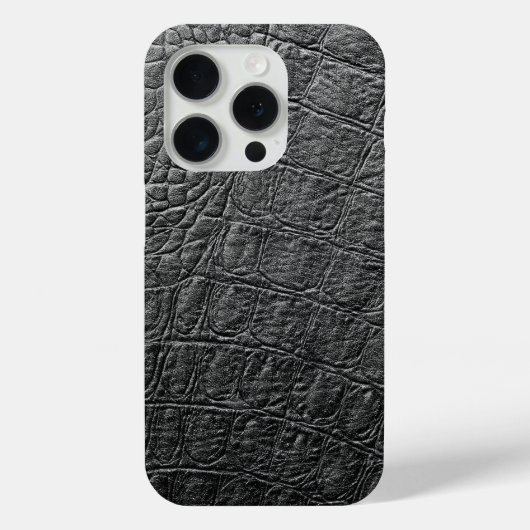 Moderne Zwarte Krokodil Case-Mate iPhone Case (Achterkant)