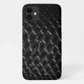 Moderne Zwarte Krokodil Case-Mate iPhone Case (Achterkant)