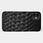 Moderne Zwarte Krokodil Case-Mate iPhone Case (Achterkant (horizontaal))