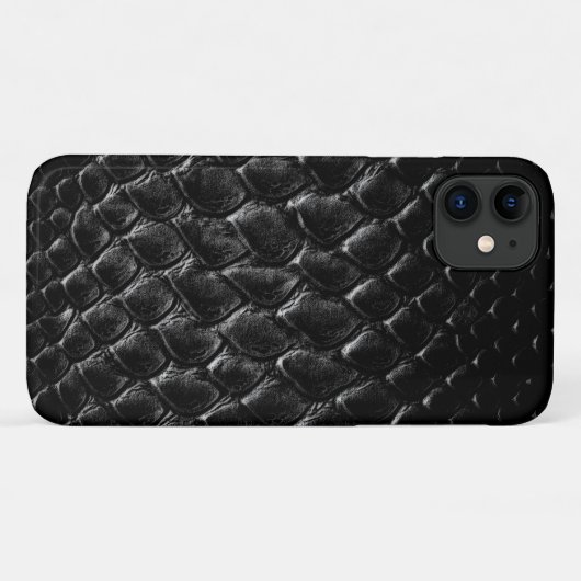 Moderne Zwarte Krokodil Case-Mate iPhone Case (Achterkant (horizontaal))