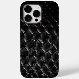 Moderne Zwarte Krokodil Case-Mate iPhone 14 Pro Max Hoesje