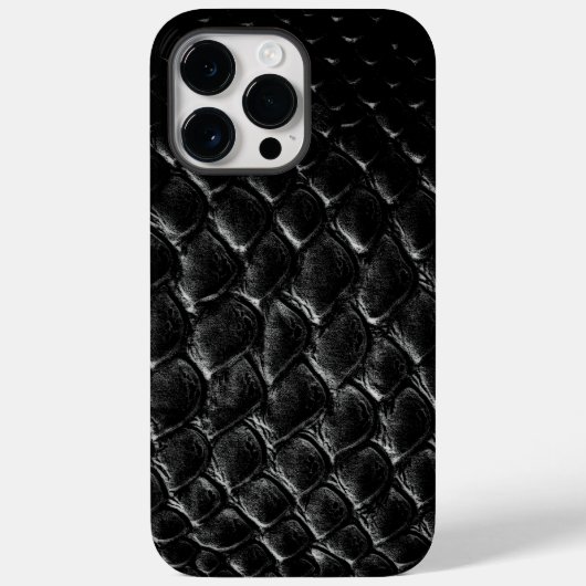 Moderne Zwarte Krokodil Case-Mate iPhone Case (Achterkant)