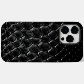 Moderne Zwarte Krokodil Case-Mate iPhone Case (Achterkant (horizontaal))