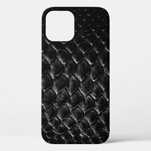 Moderne Zwarte Krokodil Case-Mate iPhone Case (Achterkant)