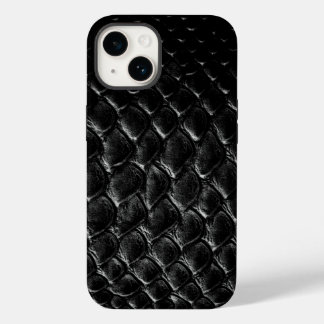 Moderne Zwarte Krokodil Case-Mate iPhone 14 Hoesje