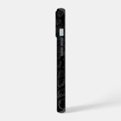 Moderne Zwarte Krokodil iPhone 15 Case (Linkerkant)