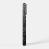 Moderne Zwarte Krokodil iPhone 15 Case (Rechterkant)