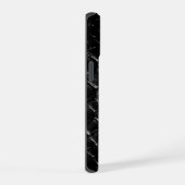 Moderne Zwarte Krokodil iPhone 15 Case (Rechterkant)
