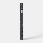 Moderne Zwarte Krokodil iPhone 15 Case (Linkerkant)