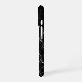 Moderne Zwarte Krokodil iPhone 16 Hoesje (Linkerkant)