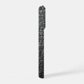 Moderne Zwarte Krokodil iPhone Hoesje (Rechterkant)