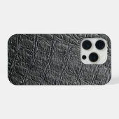 Moderne Zwarte Krokodil iPhone Hoesje (Achterkant horizontaal)
