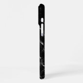 Moderne Zwarte Krokodil iPhone Hoesje (Linkerkant)