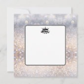 Moderne Zwarte Kroon, Mama Koningin van mijn leven Kaart (Achterkant)