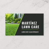 Moderne Zwarte Landschapsarchitectuur Gras Visitekaartje (Voorkant)
