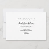 Moderne Zwarte Letter Persoonlijke Baby Shower Bed (Achterkant)